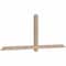 Ekena Millwork Eugene Smooth Timber Gable Bracket, Douglas Fir, 96"W x 36"H x 3 1/2"D x 3 1/2"F, 9/12 Pitch GBW096X36X0404EUG00SDF - alternate 5